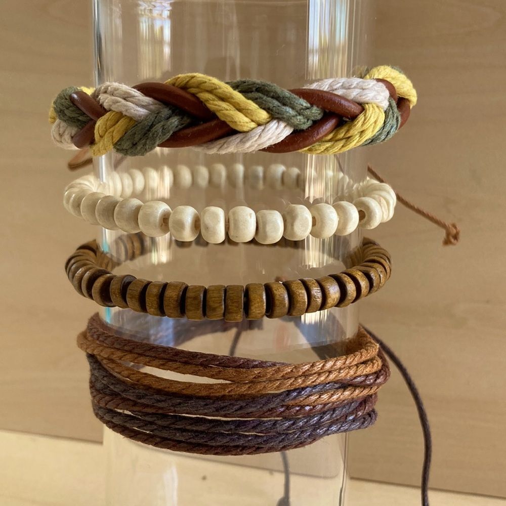4-Piece Twine Bracelet Set